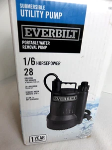 Everbilt SUP54-HD Kunststoff Tauchpumpe Allzweckpumpe 1680 GPH 1/6 PS - Bild 1 von 7