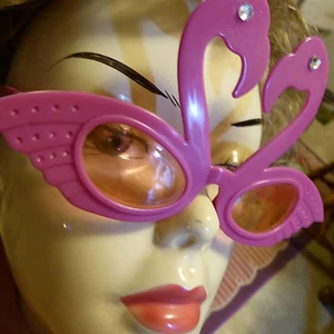 GAFAS DE FIESTA TACKY ROSA FLAMENCO CON OJOS BRILLANTES HAWAIANO LUAU - Imagen 1 de 11
