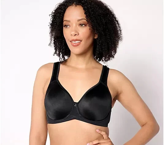 Sujetador Breezies Signature Shine sin forro con soporte con aros negro, 48 DD A639540 Foto 1 de 1