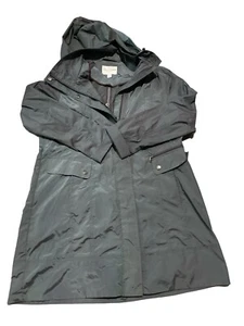 Cole Haan Womens Gray Long Sleeve Full Zip Hooded Jacket Size Xl - Picture 1 of 6