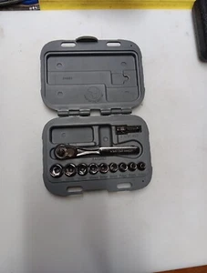 craftsman tool set usa 34861 Metric 1/4 Socket Set - Foto 1 di 10