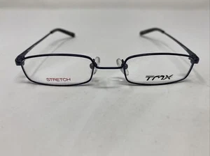 Timex TMX ZIGZAG NV 43-18-125 Navy Blue Full Rim Metal Eyeglasses Frame SG05 - Picture 1 of 8