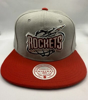 MITCHELL & NESS GREY/RED NBA HOUSTON ROCKETS RELOAD 2.0 HWC SNAPBACK - OSF - Image 1 of 4