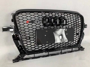 1PCS Honeycomb Mesh Sport Hex Grill Gloss Black For 2013-2017 Audi Q5 RSQ5 Style - Picture 1 of 4