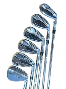 Taylormade RSi 1 Iron Set 4,6,7,8,9,AW True Temper REAX 90g Reg Flex Golf Clubs - Picture 1 of 13