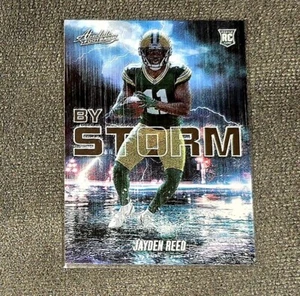 2023 Panini Absolute Football By Storm Jayden Reed BST-18 Rookie Card - Picture 1 of 3