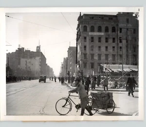 Distretto dello shopping GINZA dopoguerra TOKYO Giappone folle seconda guerra mondiale 1946 foto stampa - Foto 1 di 2
