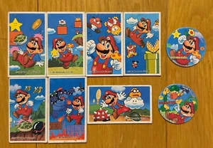 Super Mario Cards Showa Retro Menko 1985 Old Vintage - Picture 1 of 2