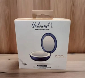 Conair Unbound Compact Rechargeable LED Travel Cosmetic Mirror Petite NEW - Picture 1 of 2