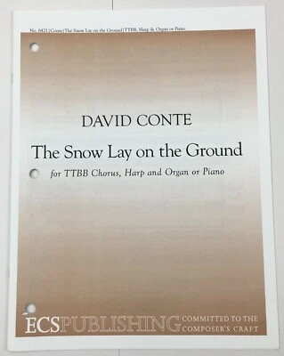 Snow Lay On The Ground TTBB coro arpa órgano piano partituras David Conte ECS Foto 1 de 4
