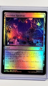 2025 MTG Magic the Gathering DFT Aetherdrift Foil #249 Avishkar Raceway Land - Picture 1 of 3