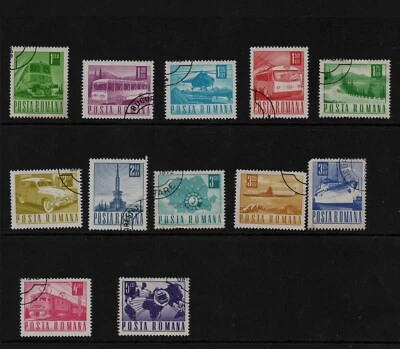 Romana Posta Romana 1967 Transport & Communication Stamps SG 3517 SG 3529 XFU - Image 1 of 4
