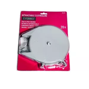 NIP Everbilt Retractable Clothesline 20 Ft Retracts Automatically In Or Outdoors - Picture 1 of 2