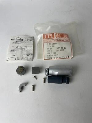 NEW ITT Cannon XLR-7-12C 7-Pin Male Inline XLR Connector | NOS Sealed Cable Plug - Image 1 of 4
