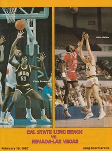 Programme basketball UNLV At Long Beach State NCAA 1987    - Photo 1/1