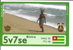 Tarjeta de radio QSL 2007 Togo - Imagen 1 de 1