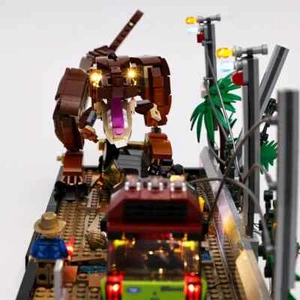 LED Bausatz für 76956 T. Rex Breakout: Tallneck Bausteine Steine Spielzeug Lampe Set - Bild 1 von 8