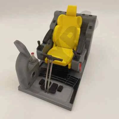 Asiento excavadora hidráulica RC interior pantalla LED 1/12 1/14 para cargador RC Huina Foto 1 de 4