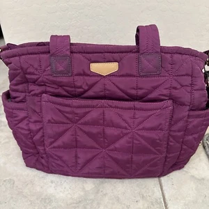 TwelveLittle Carry Love Wickeltasche Schultertasche in weinrot gesteppt gebraucht - Bild 1 von 8