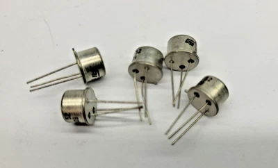 QUANTITY  OF  5  BFY52 ORIGINAL  TRANSISTOR  TO39  SGS THOMSON - Image 1 of 2
