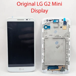 Original LG G2 Mini Display LCD TouchScreen Glas Scheibe Rahmen Frame weiß - Bild 1 von 1