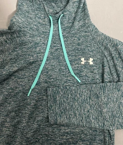 Womens Medium Large Under Armour Heat Gear Pullover Hoodie Shirt Running - Picture 1 of 6