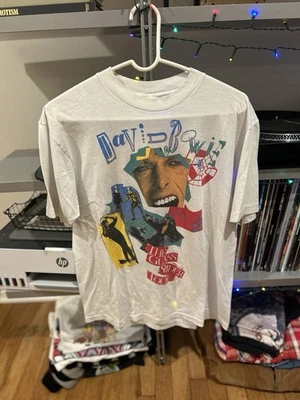 Vintage 1987 David Bowie Glass Spider Tour T Shirt - Image 1 of 2