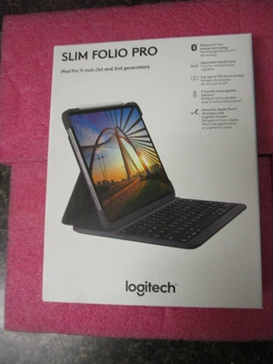 Logitech Slim Folio Pro Backlit Bluetooth Keyboard Case for iPad Pro 11-inch - Image 1 of 4