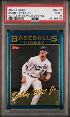 2024 TOPPS FINEST WHAT IF 1993 PROTOTYPES BOBBY WITT JR. #93-15 PSA 9 MINT RARE - Image 1 of 2