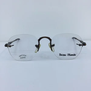 New Vintage Beau Monde Westbury Eyeglasses B C. AC Antique Bronze 51-20mm Japan - Picture 1 of 14