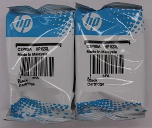 HP 62XL High Yield Black Ink Cartridges 2-Pack (J3P42BN) EXP 2025 - Picture 1 of 1