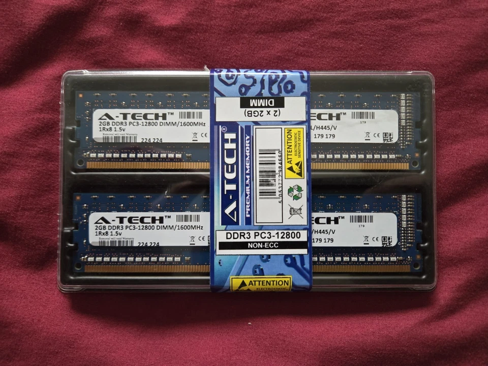 A-Tech 2gb Pc3-12800 Desktop Ddr3 1600 MHz DIMM 240-pin Memory RAM 2g