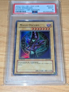 Dark Magician 1st LDD-S005 PSA 9 Como Nuevo ESPAÑOL Leyenda de Azul Yugioh! - Imagen 1 de 2