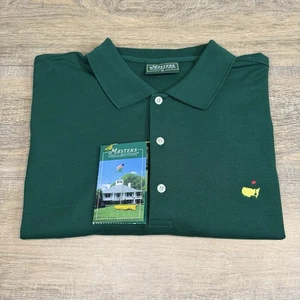 NWT Vintage Masters Collection Mens Golf Polo Shirt (XL) Green 100% Cotton B16 - Picture 1 of 20