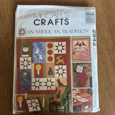 McCall’s  Pattern 2942 Quilt Wall Hanging Runner Stocking Pillow Christmas - Image 1 of 4