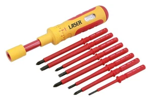 Laser Tools 9167 VDE Set cacciaviti dinamometrici isolati 1-6Nm 9 pezzi - Foto 1 di 12