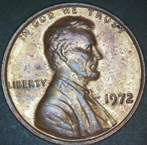 1972 Lincoln Cent Doubled Die-FS-102/DDO-002 -Doubling- Raw Rare Variety - Picture 1 of 7