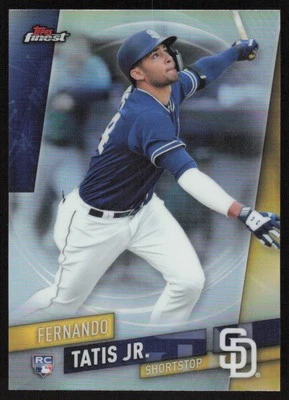 2019 Topps Finest Rookie Refractor #85 Fernando Tatis Jr San Diego Padres - Image 1 of 2