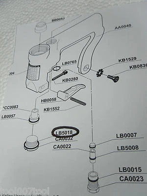 Sello especial Senco LB5018 para grapadora "J" Foto 1 de 2