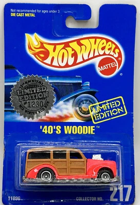 1994 Hot Wheels ORANGE 40'S WOODIE 25th Annual Mid Winter Rod Run Foto 1 de 4