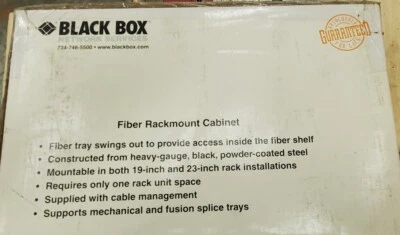 Blackbox Fiber Rackmount Cabinet JPM407A-R4 Three Adapter Fiber Box  - Image 1 of 4
