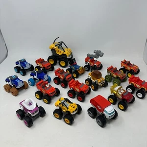 Blaze and the Monster Machines Trucks Lot Vehicles Set 18 HUGE Genuine Mattel - Picture 1 of 19