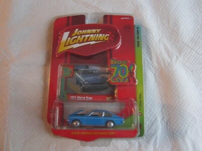 2007 Johnny Lightning Those 70s Cars: Blue 1971 Chevy Vega NIP - Image 1 of 3