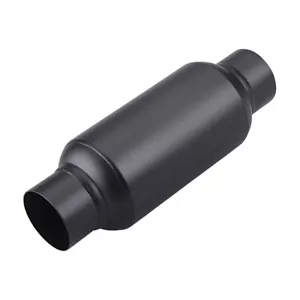 2.5" Inlet 2.5" Outlet Performance Mufflers Black Resonator SS Universal - Picture 1 of 8