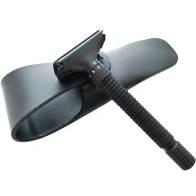 Rasoio di Sicurezza da Rasatura Regolabile Doppio Bordo Testa di Farfalla Guaina in Gomma - Immagine 1 di 4