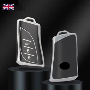 TPU Fernbedienung Auto Schlüssel Cover Case Anhänger für Lexus CT IS GS IS ES LX NX RX UX *SCHWARZ* - Bild 1 von 7