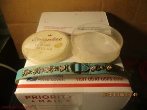 VINTAGE SWANKEE ROBERT HIMMEL DOG COLLAAR NOS NEW IN PACKAGE RHINESTONES - Picture 1 of 5