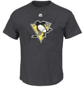 Camiseta Pittsburgh Penguins Para Hombres De Colección Jugar Gris Teñida de Pigmento (L) - Imagen 1 de 3
