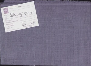 26 ct Cross Stitch Fabric Misty Gray 20x22" Cashel Linen Twisted Threads - Picture 1 of 2