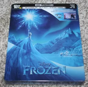 NEW Frozen (4k Ultra HD Blu-ray Disc + Blu-ray Disc + Digital, Limited Steelbook - Picture 1 of 3